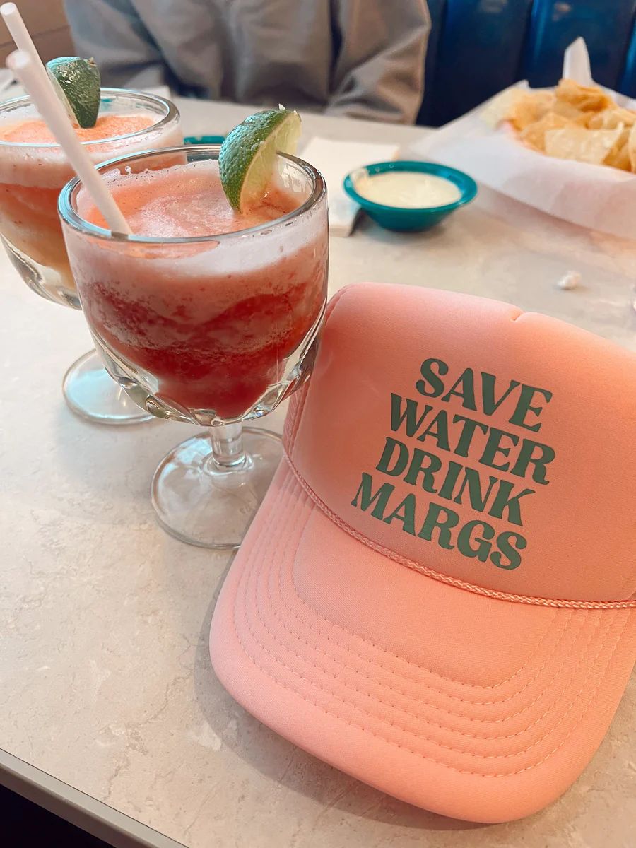 Save Water Drink Margs Trucker Hat - PREORDER | KenzKustomz