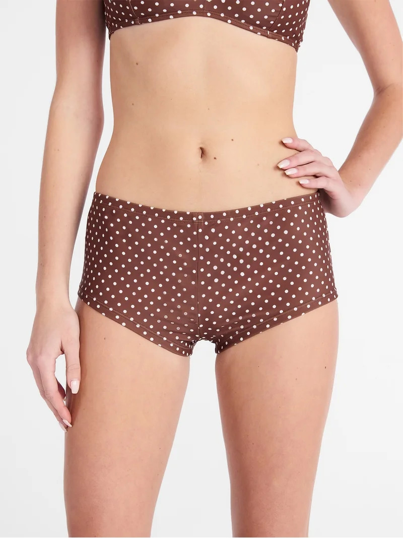No Boundaries Polka Dot Swim Shorts, Women's XXS-XXL | Walmart (US)