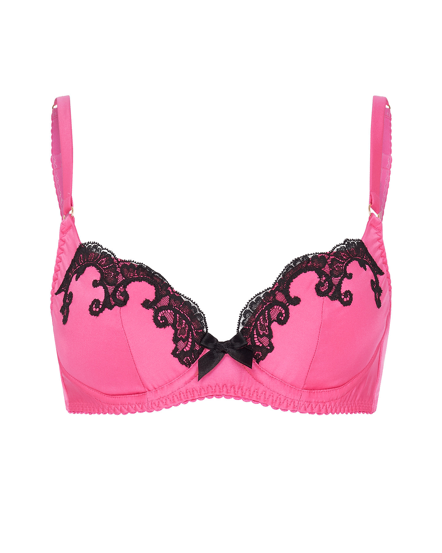 Molly Plunge Underwired Bra in Candy Pink/Black | By Agent Provocateur | Agent Provocateur (US)