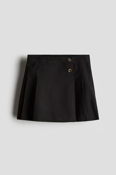 H & M - Pleated Skirt - Black | H&M (US, CA, MX)