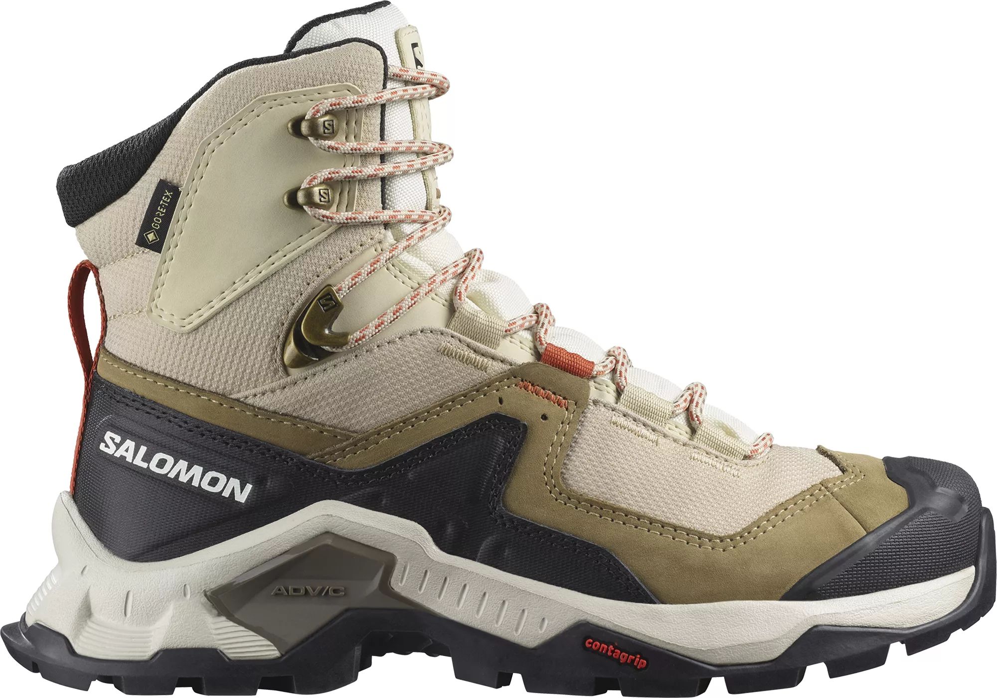 Salomon Women's Quest Element GORE-TEX Hiking Boots, Size 7, White/Orange | Dick's Sporting Goods