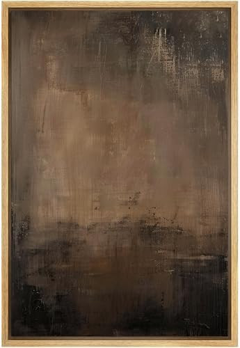 SIGNFORD Framed Canvas Print Wall Art Abstract Earthy Tones Rustic Neutral Illustrations Modern A... | Amazon (US)