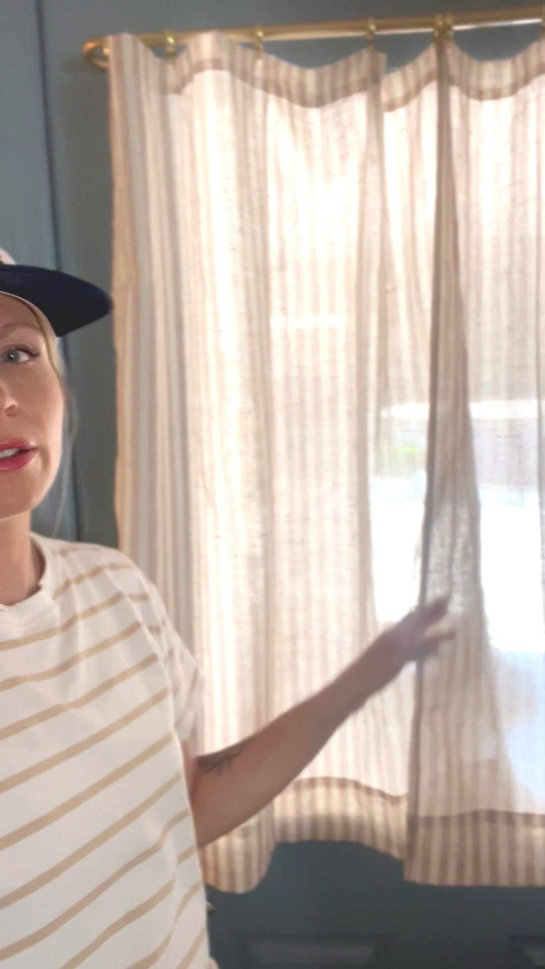 The door to our garage right off the kitchen has a big large window 🤷‍♀️ so I went searching for a cute solution that didn’t block all the light. These cafe curtains and rod did the trick! 

#LTKSeasonal #LTKFamily #LTKHome