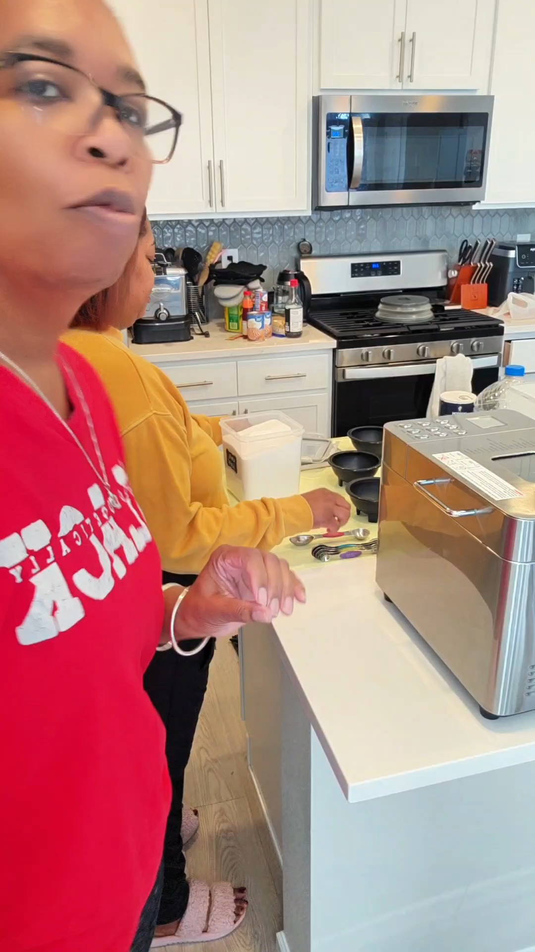 We are putting this breadmaker to good use!  We are already running out of bread flour. #whitebread #whitebreadrecipe #breadmaker #bakingbread #breadbaking 

#LTKfoodie #LTKHome #LTKSaleAlert