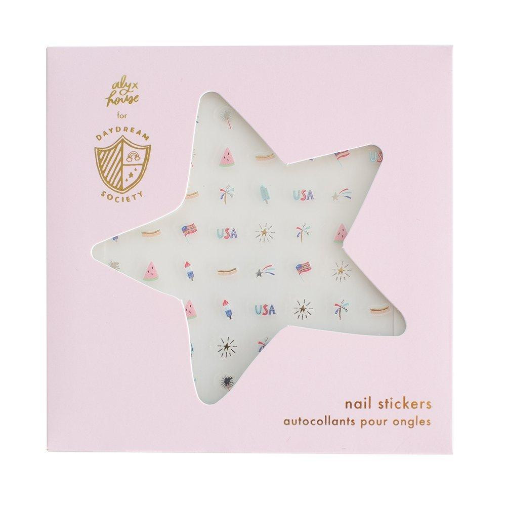 Daydream Society | U.S. of Yay Patriotic Nail Stickers - Red / One Size | Janie and Jack