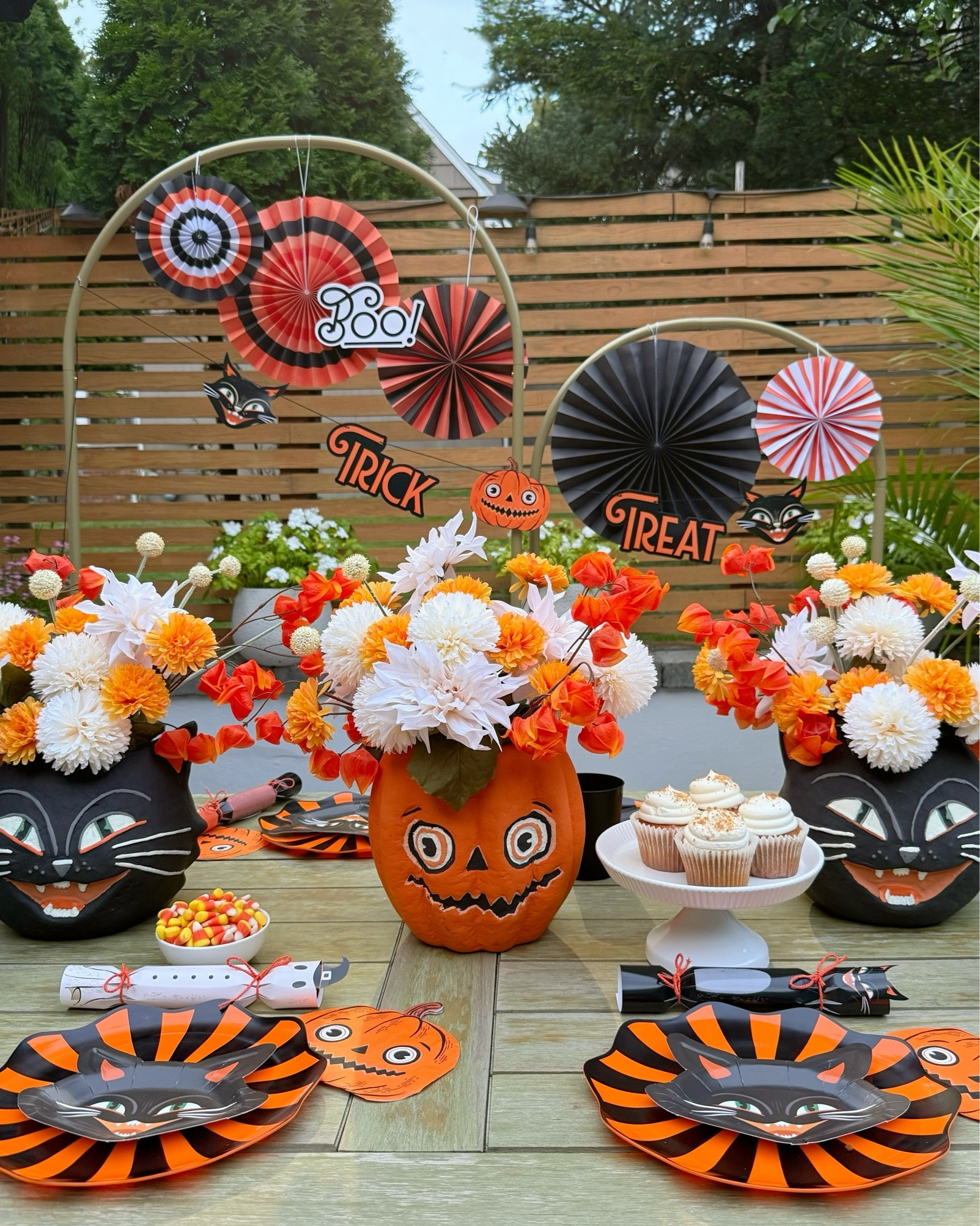 Halloween, but make it vintage. 🎃🖤 I fell in love with the nostalgic details in Michaels’ Vintage Spirits collection and used them to create the sweetest little Halloween party under the stars. From the retro black cats + jack-o’-lanterns to the party plates, cups and crackers, every detail brought that old-school Halloween magic to life. And my favorite part? Turning the vintage candy bowls into over-the-top centerpieces with Michaels fall florals. 👻✨

Everything you need to recreate the look is linked right here on LTK! 🧡
@Michaels  #MichaelsMakers #Ad IG: @michaelsstores #MichaelsStores #makeitwithmichaels  #HalloweenParty #VintageHalloween

#LTKSaleAlert #LTKSeasonal #LTKHome
