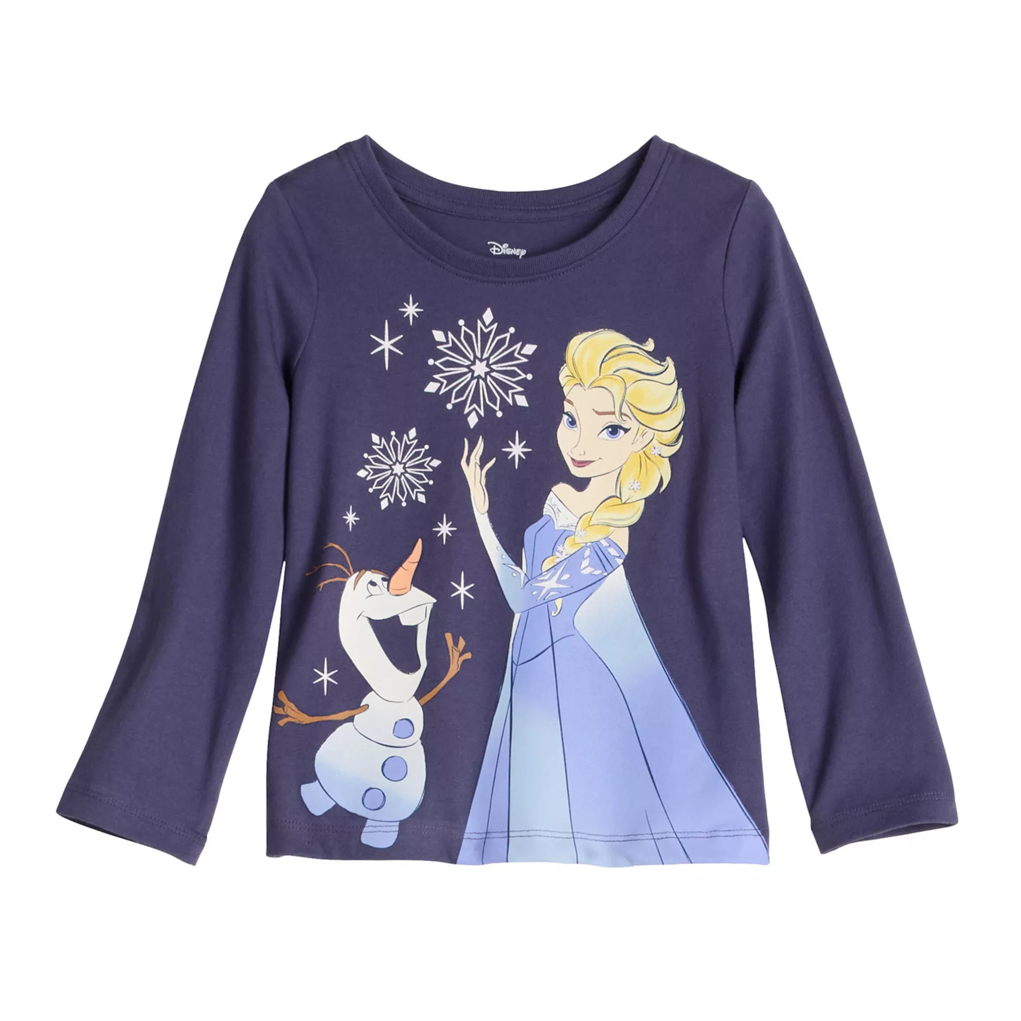 Baby & Toddler Girls Jumping Beans® Disney's Frozen Elsa & Olaf Core Long Sleeve Graphic Tee | Kohl's