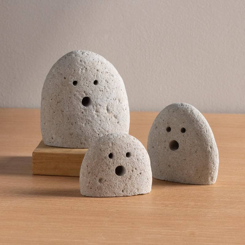 Riverstone Ghost, Set of 3 | Vivaterra