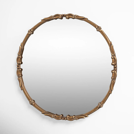 Tantallon Traditional Metal Round Wall Mirror