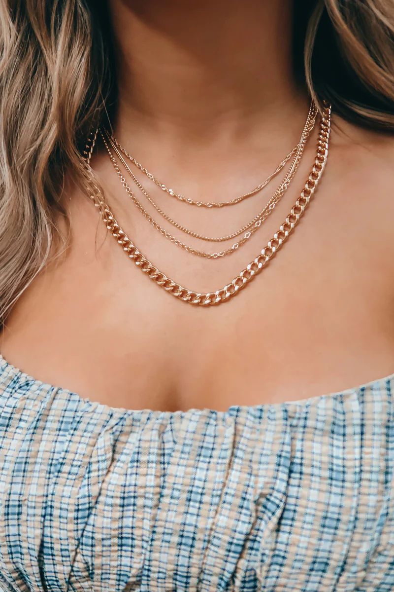 Come Back Soon Necklace: Gold | Shophopes