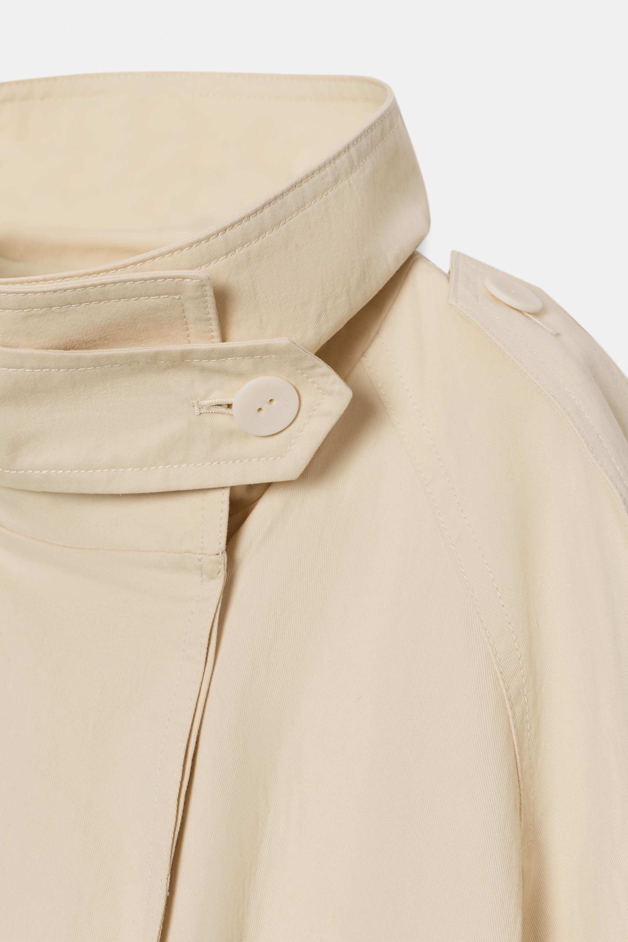 ZW COLLECTION HIGH NECK TRENCH COAT | Zara UK