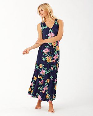 Sun Lilies V-Neck Tiered Dress | Tommy Bahama