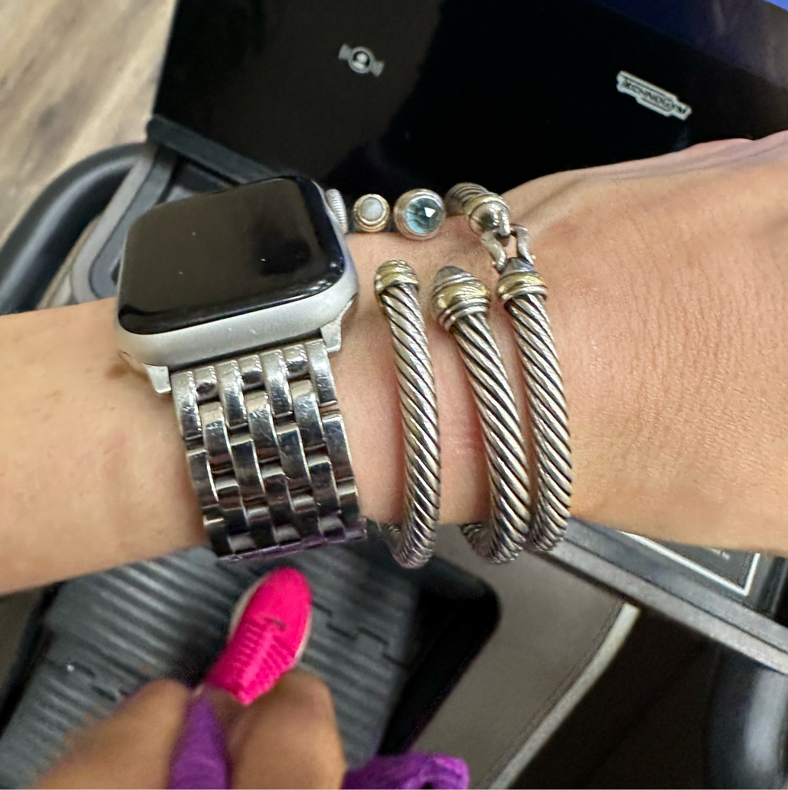 Michele watch band, David yurman bracelet 

#LTKunder50 #LTKunder100