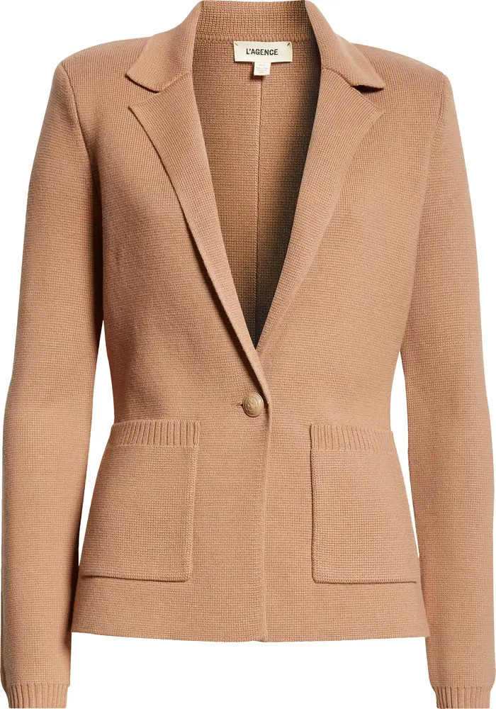 L'AGENCE Lacey Knit Blazer | Nordstrom | Nordstrom