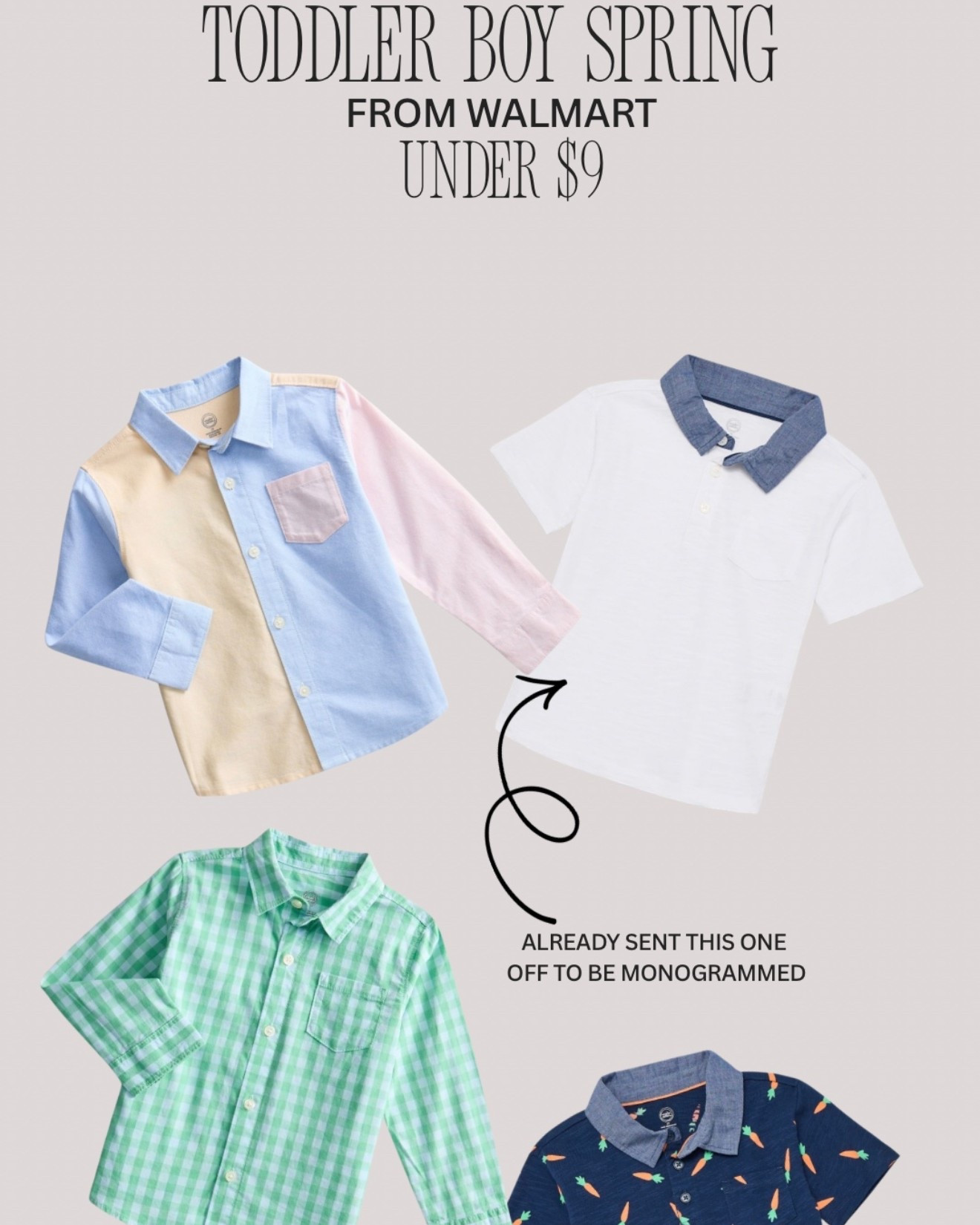 The cutest toddler boy spring pieces at Walmart for under $9! 

#LTKKids #LTKmomlife #LTKBump
