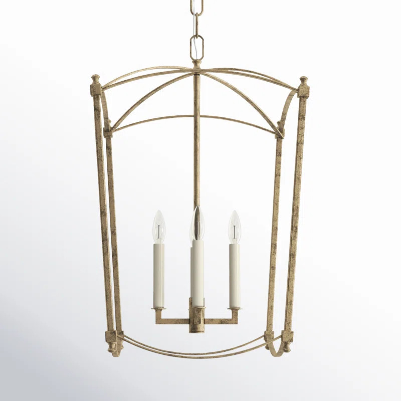 Olive 4 - Light Dimmable Lantern Geometric Chandelier | Wayfair North America