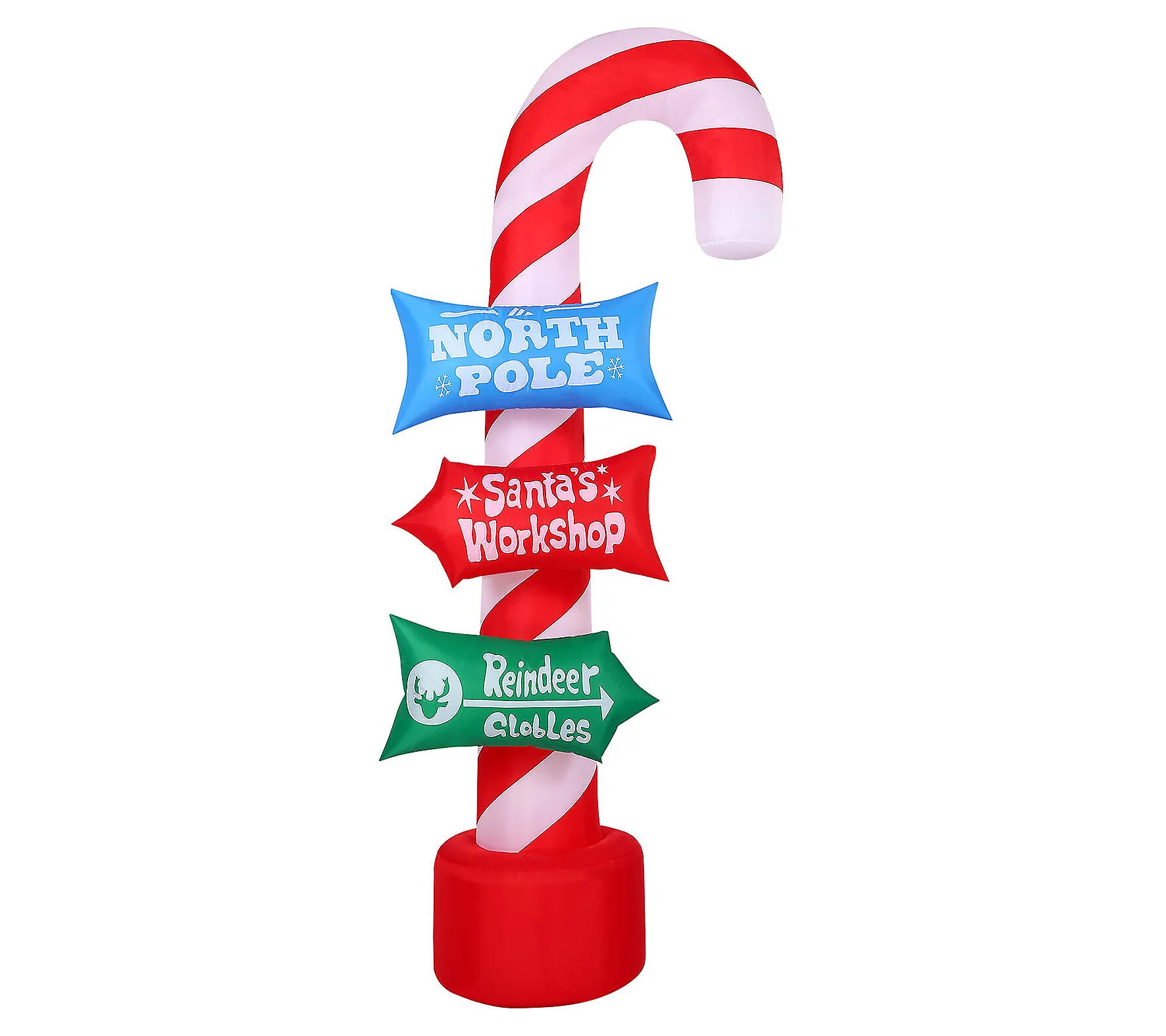 Fraser Hill Farm 8-Ft. Tall Prelit Directional Sign Inflatable | QVC