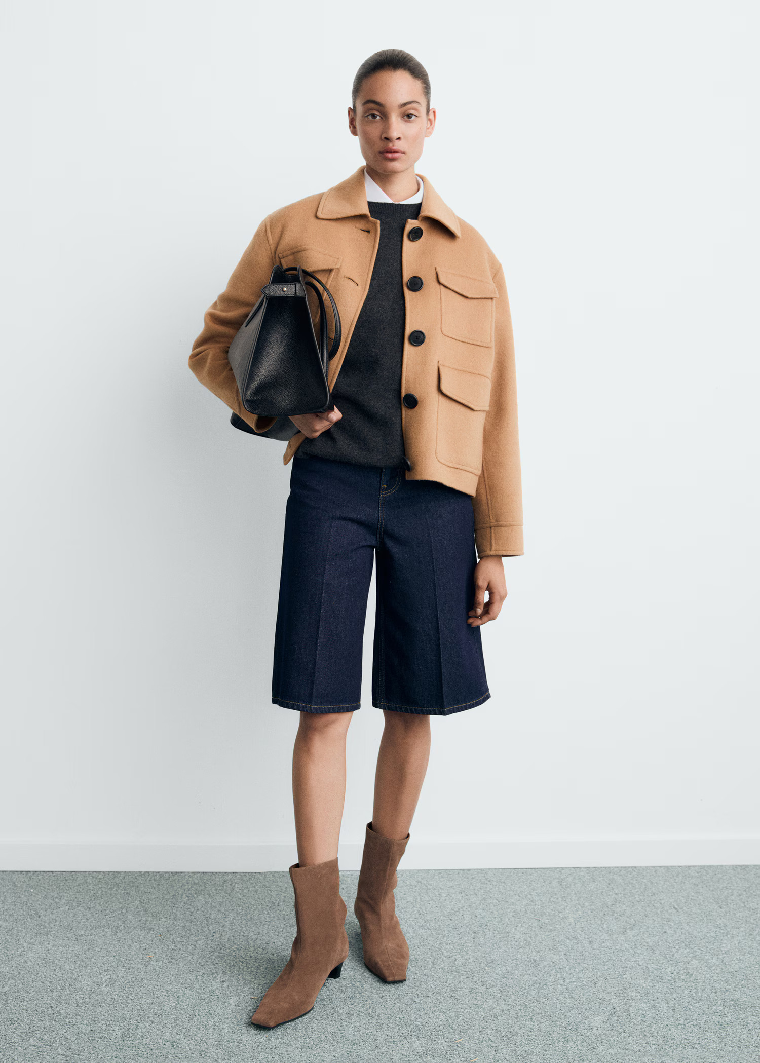 Wool jacket with pockets | MANGO (UK)