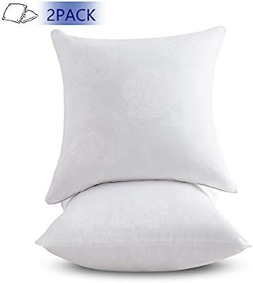 Emolli 18 x 18 Pillow Inserts Set of 2, Throw Pillow Inserts Premium Stuffer Down Alternative,Sup... | Amazon (US)