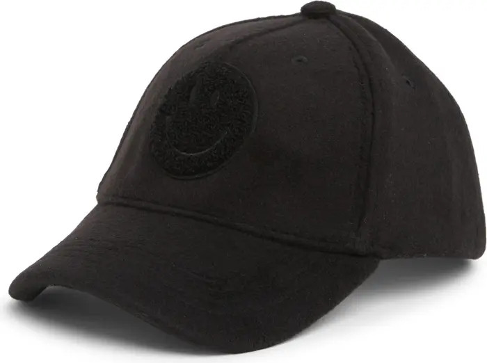 Smiley Brushed Baseball Cap | Nordstrom Rack