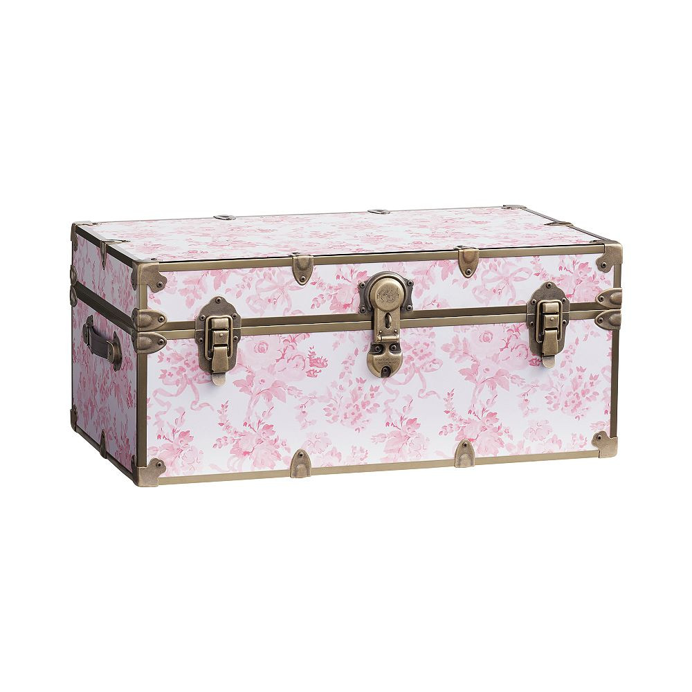 LoveShackFancy Dorm Trunk, Standard Size, Garden Damask Pink | Pottery Barn Teen