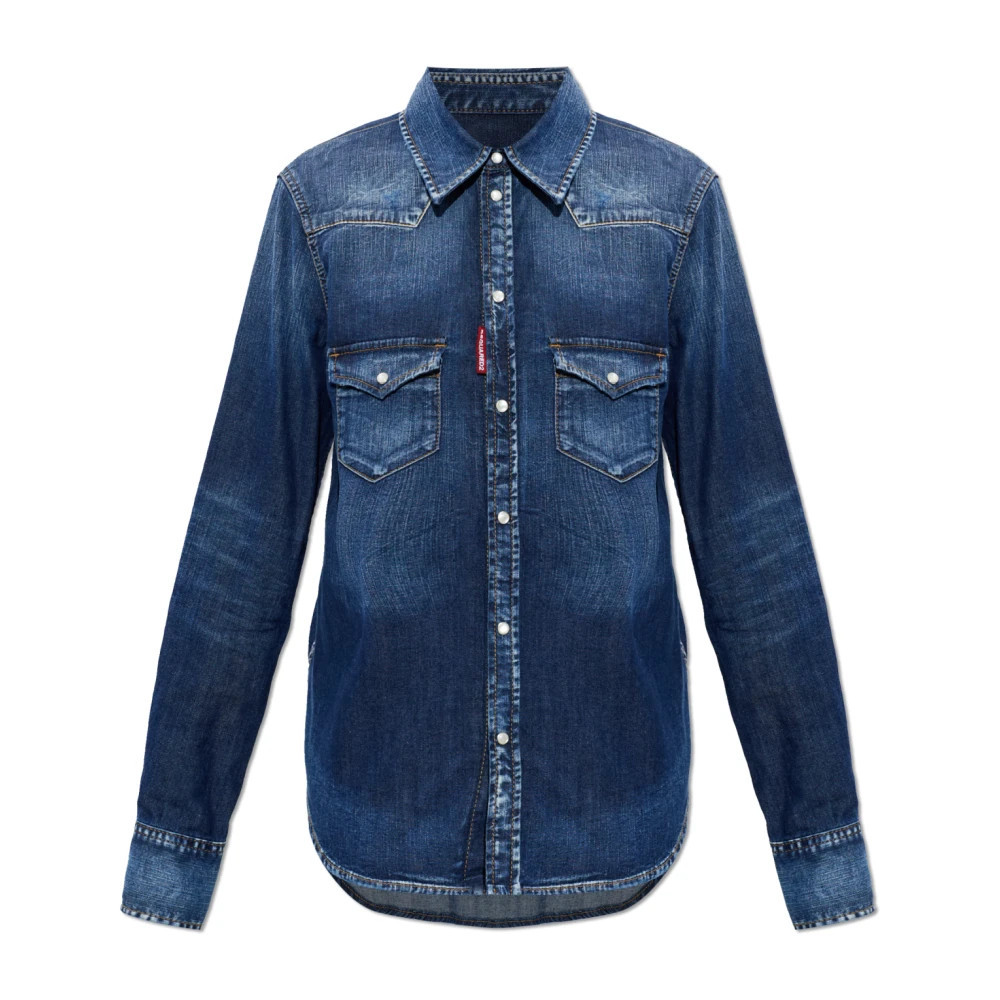 Denim Shirt - Dames - Spijkeroverhemden - Blauw - S - Denim - Overhemden | Miinto Belgium