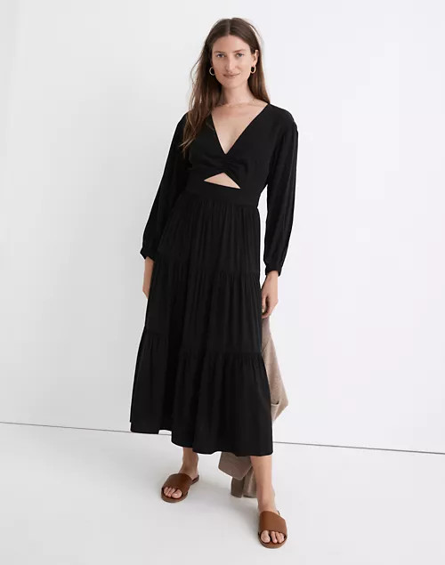 Lusterweave Cutout Midi Dress | Madewell