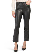 Faux Leather Kick Flare Pants | Marshalls