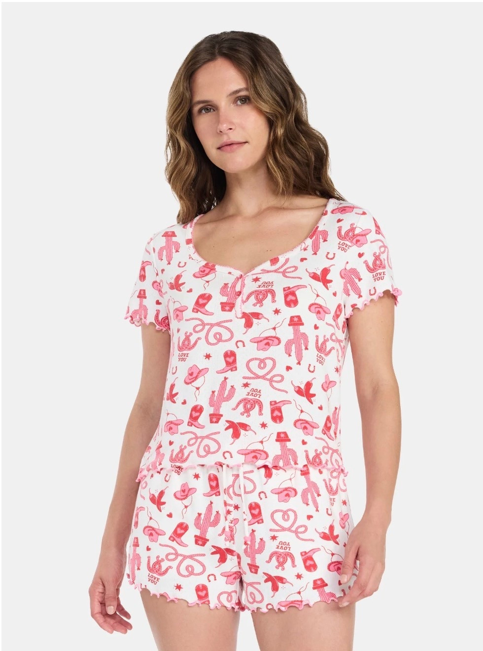 The cutest two piece western pajama set!❤️