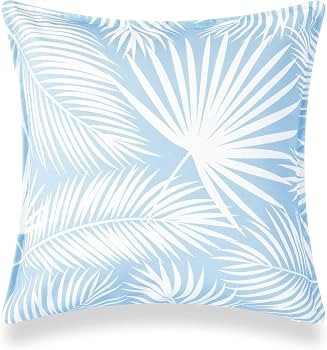 Hofdeco Premium Coastal Hampton Style Patio Indoor Outdoor Pillow Cover Only, 20"x20" Water Resis... | Amazon (US)