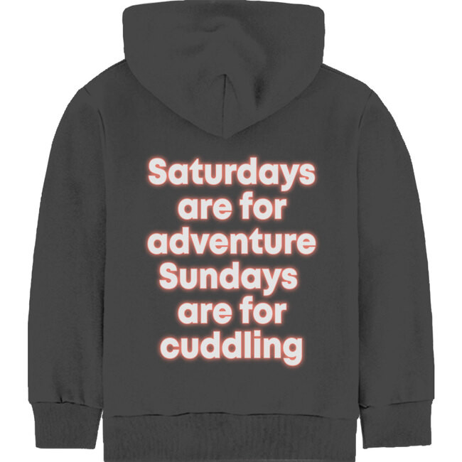 Weekend Hoodie, Washed black | Maisonette