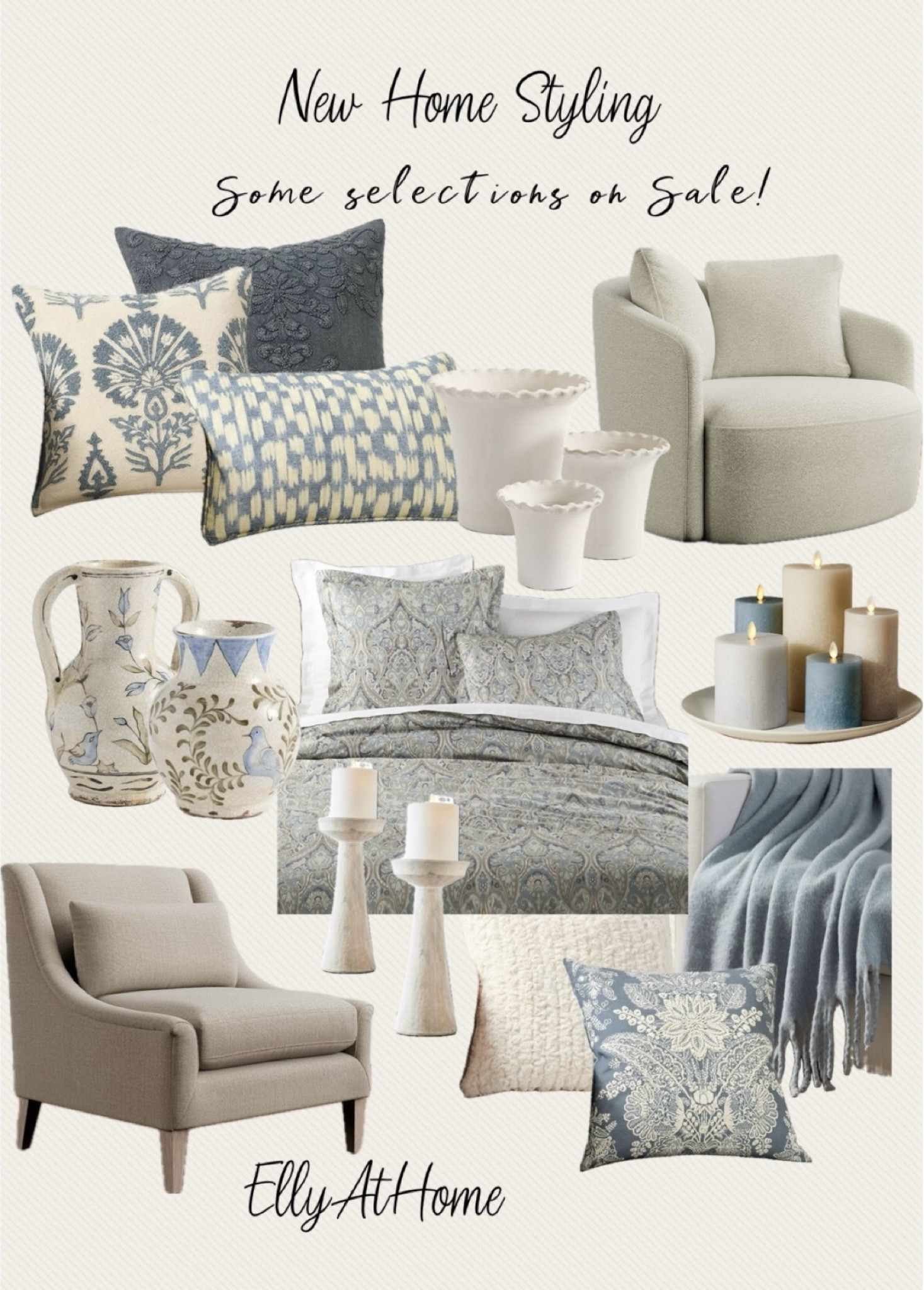 New home styling and favorites from Pottery Barn! Shop fresh new throw pillows, blankets, bedding on sale, scallop planters, side chairs, candleholders, new vases and more home decor accessories, some selections on sale!

#LTKSaleAlert #LTKHome #LTKFindsUnder50