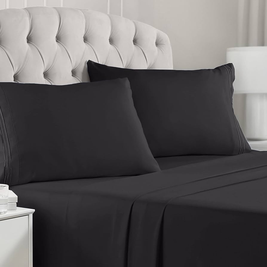 Mellanni Queen Sheet Set - 4 PC Iconic Collection Bedding Sheets & Pillowcases - Hotel Luxury, Ex... | Amazon (US)