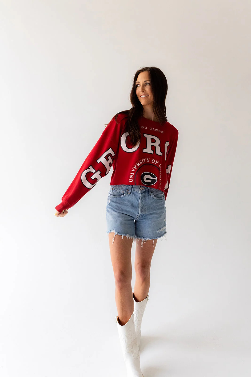 Georgia Phipps Split Cropped Longsleeve | Gameday Social