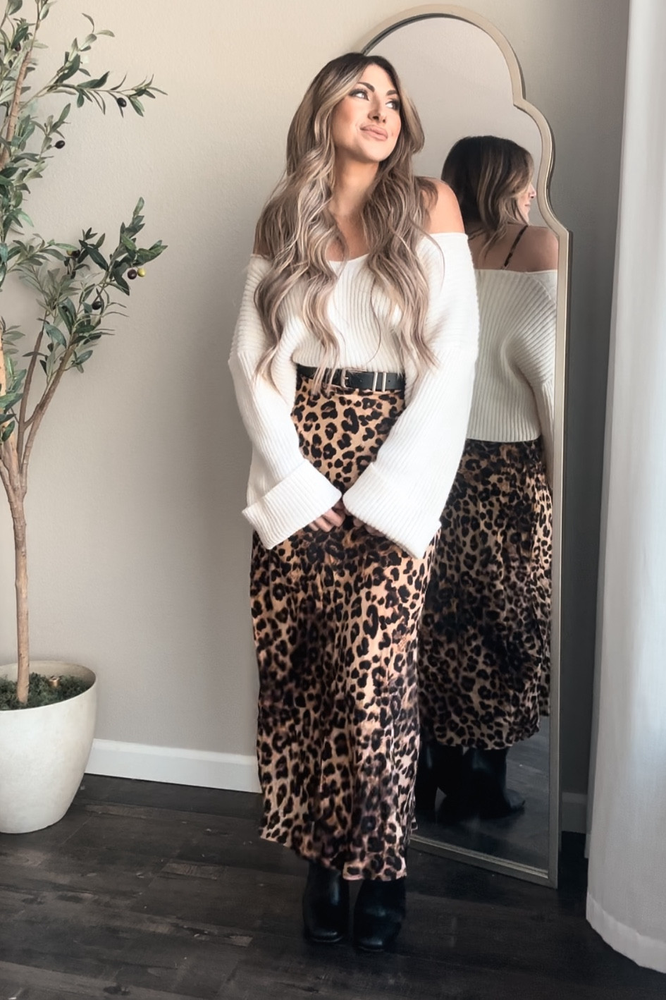 sweater and leopard dress outfit, cheetah print outfit, workwear, office outfit, teacher, outfit, holiday outfit, black Friday deals

#LTKWorkwear #LTKHoliday #LTKSaleAlert