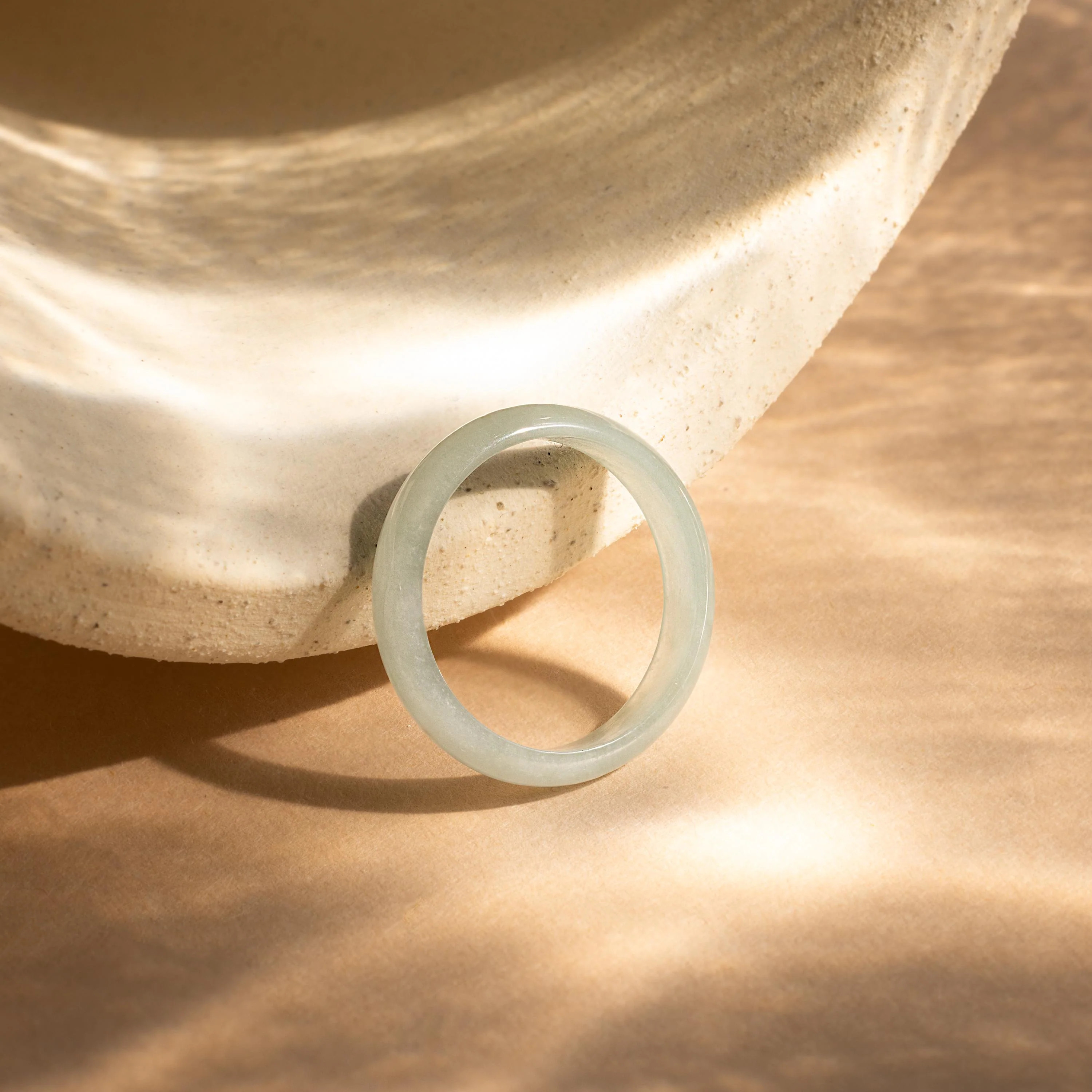 Dainty Skinny Jade Serenity Band Ring | Xmas Gift | Caitlyn Minimalist | Caitlyn Minimalist