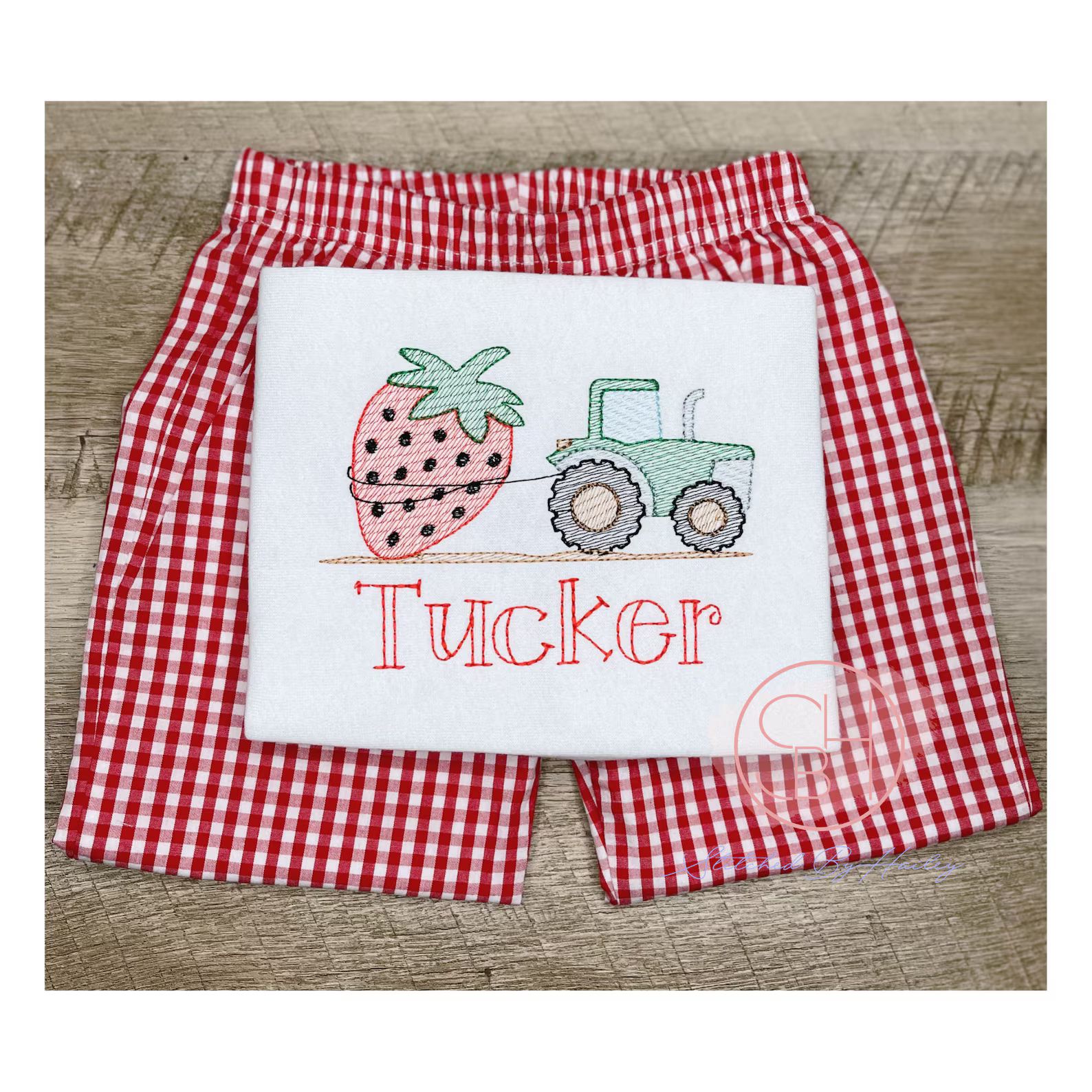 Boys Summer Strawberry Picking Tractor Personalized Shirt | Etsy | Etsy (US)