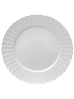 7" Yoshi Plastic White Scalloped Salad Plates 18 count | Walmart (US)