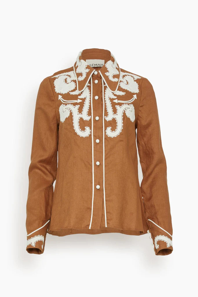 Ruby Shirt in Tobacco | Hampden Clothing