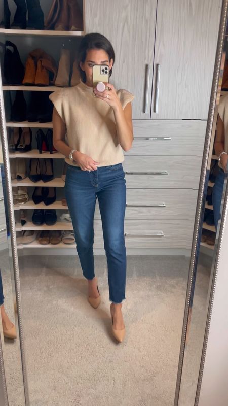 Amazon sweater / affordable jeans  / casual work outfits / date night outfit / spring outfit 

#LTKunder100 #LTKstyletip #LTKunder50