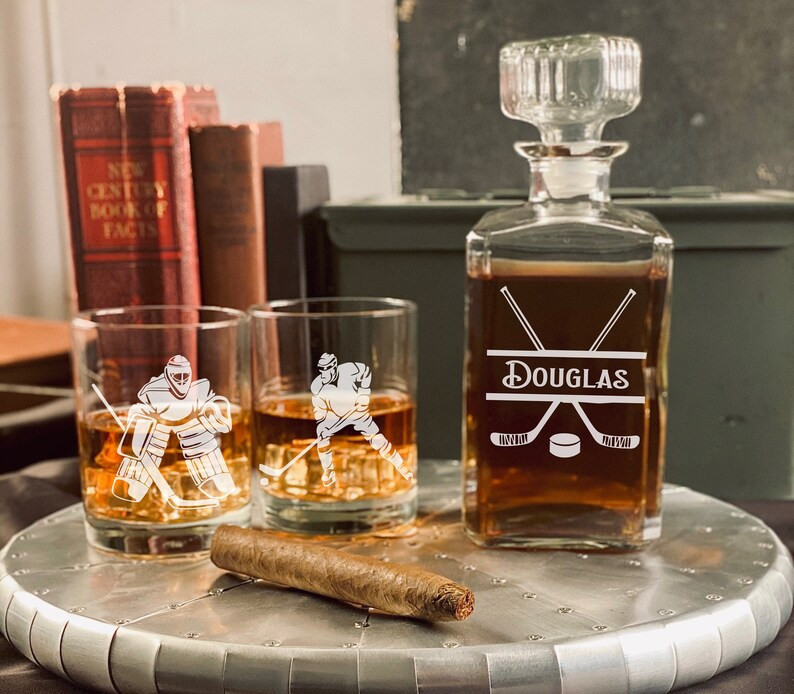 Hockey Lover Whiskey Gift Hockey Decanter Gift Hockey Gift | Etsy | Etsy (US)