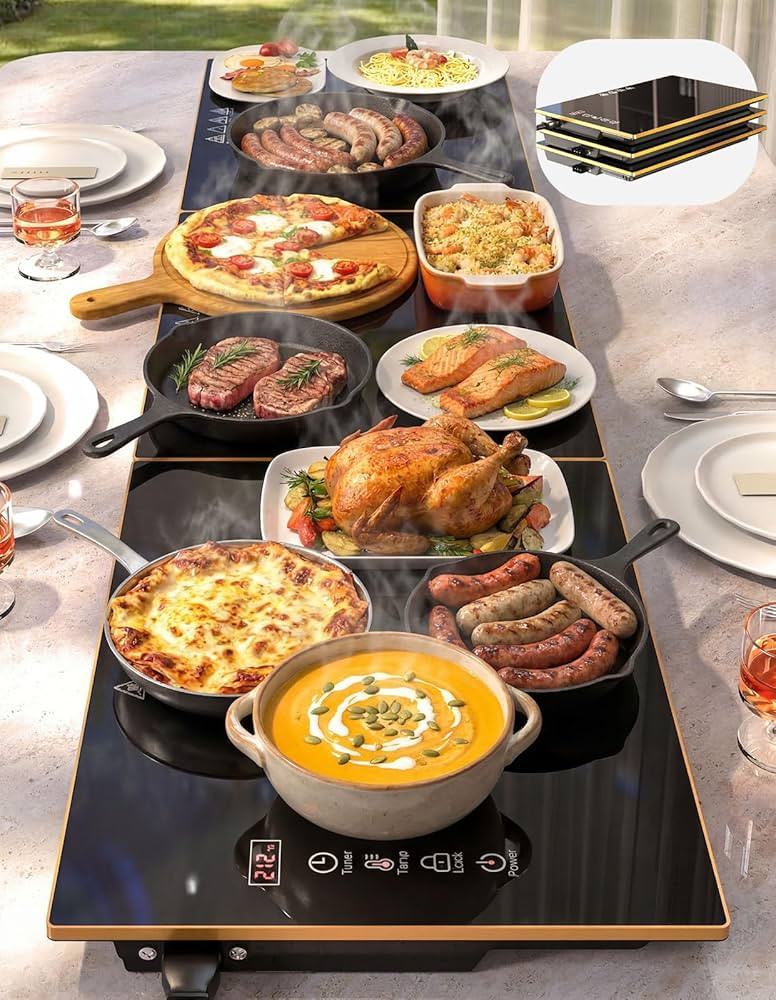Food Warmers for Parties Buffet, Fast-Heating Electric Warming Trays for Buffets Party 47"x12", I... | Amazon (US)