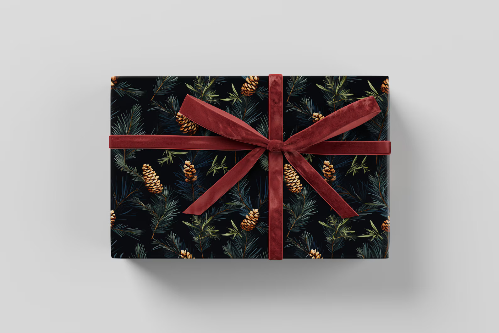 Pine Cones Wrapping Paper Premium Gift Wrap, Christmas Collection, Fun Pattern, Festive Present, ... | Etsy (US)