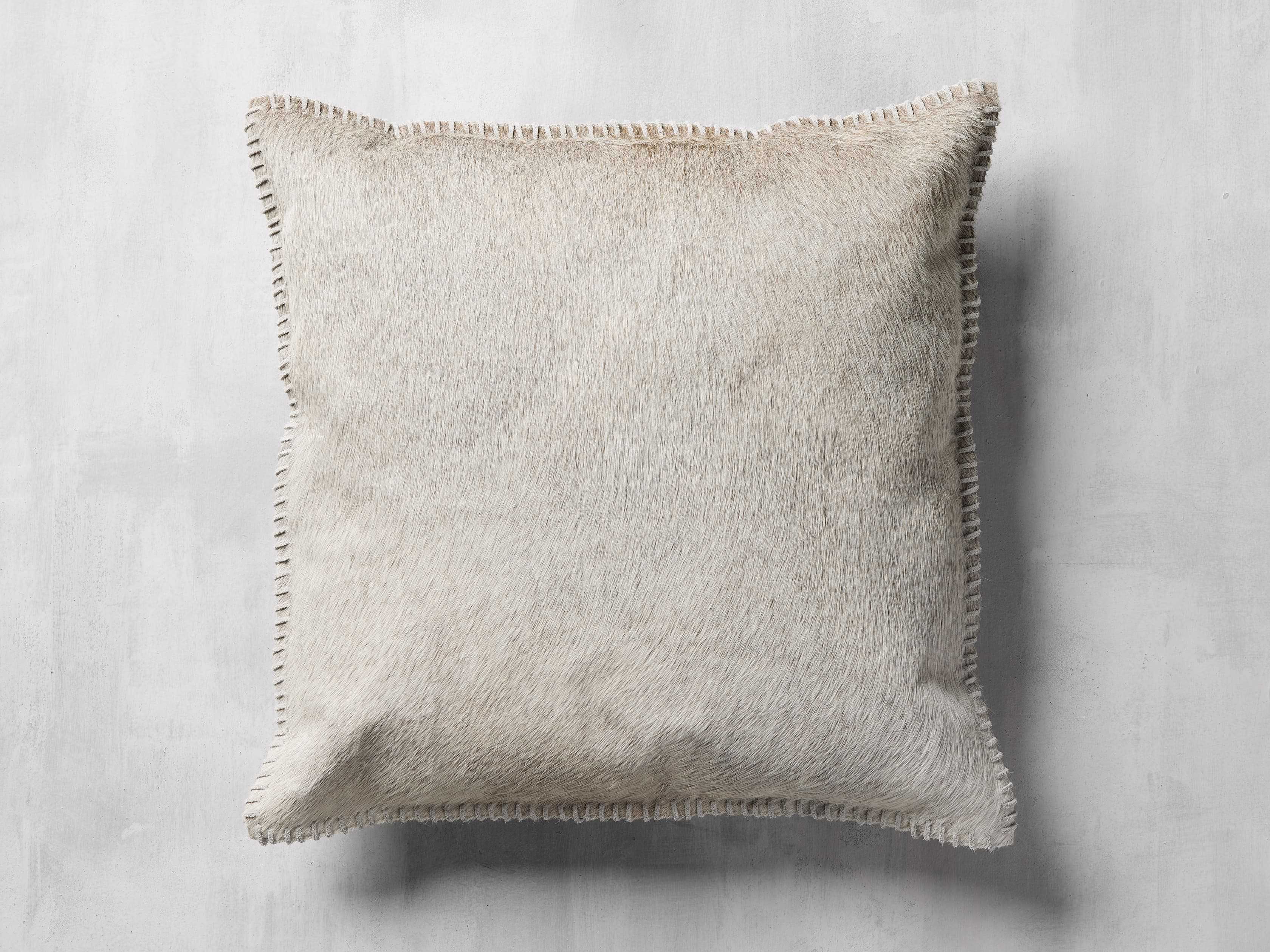 Whipstitch Hide Pillow Cover | Arhaus