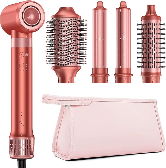 Hot Air Styler & Hair Styler- High-Speed Hair Blow Dryer Brush, Fast Drying No Heat Damage Multi-... | Amazon (US)