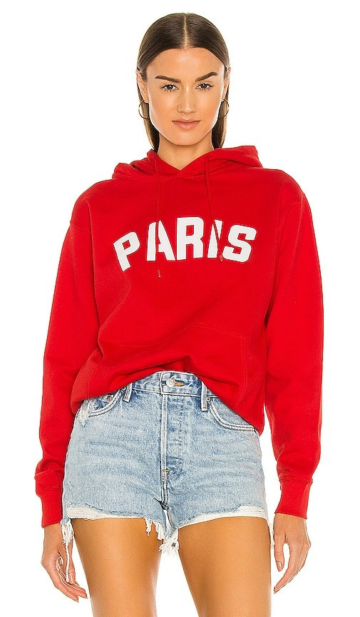 Paris Hoodie in Red | Revolve Clothing (Global)