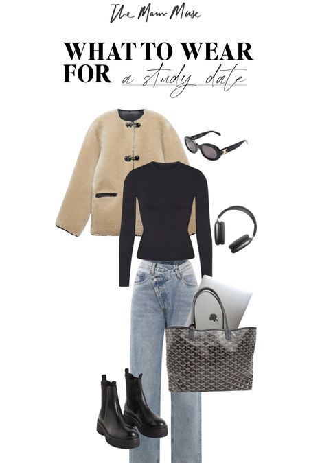 Cozy chic fall look- so perfect for study dates at the library this semester! 

Skims top, Agolde jeans, goyard tote, celine, Amazon finds, mango jacket, fall fashion inspo, what to wear, neutral style, elevating basics 

#LTKstyletip #LTKfindsunder100 #LTKworkwear