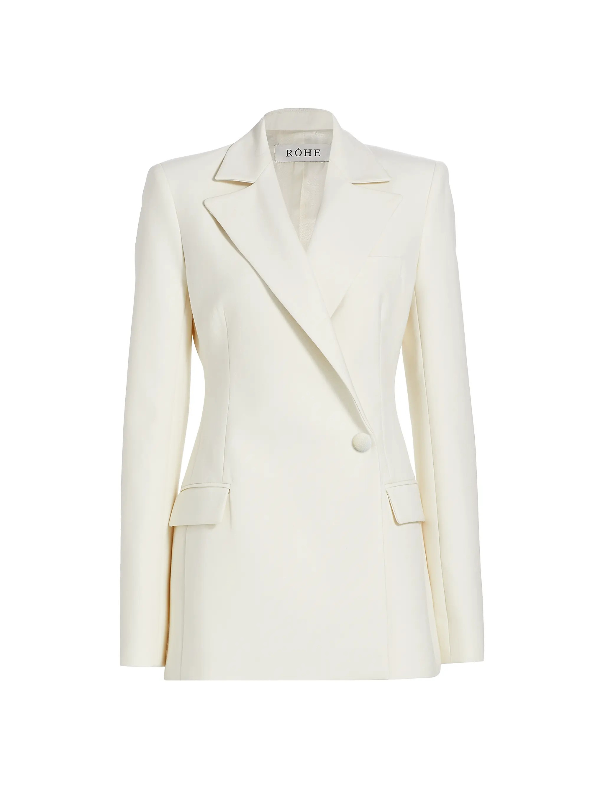 Shop Róhe Tailored Wool-Blend Blazer | Saks Fifth Avenue | Saks Fifth Avenue
