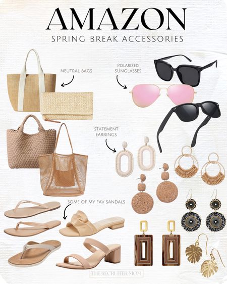 Amazon: Spring Break Accessories 

Statement earrings   Sunnies   Polarized sunglasses  neutral bags  fav sandals  nude sandals  tropical   Vacation 

#LTKstyletip #LTKSeasonal #LTKfindsunder100