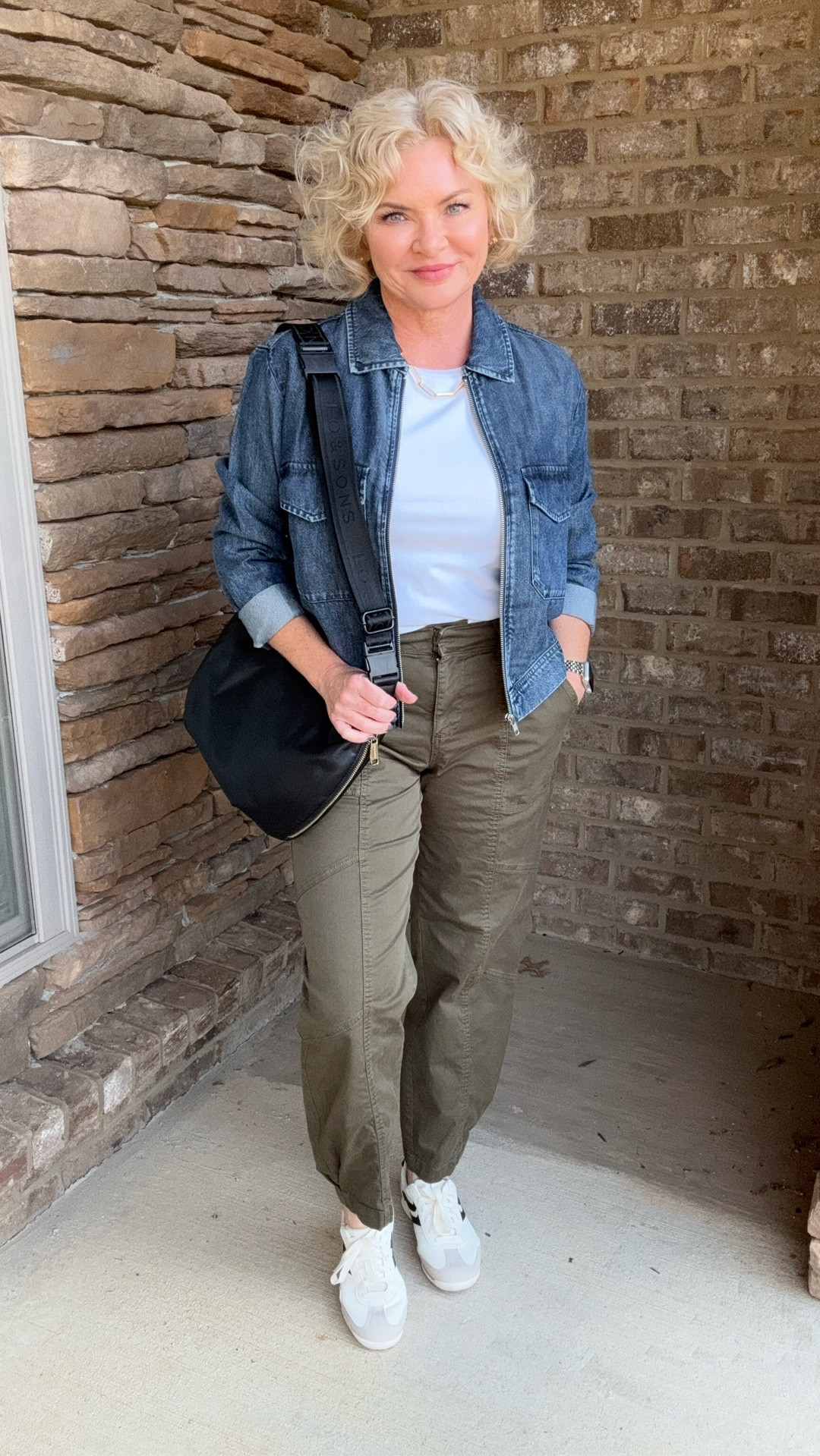 Neutral Fall Transition Outfit! Small jacket & tee, 27 pants. 

#stylewithserena
#petitefashion
#midlifefashion
#fashionover40
#genxstyle
#falloutfit


#LTKOver40 #LTKPetite #LTKStyleTip